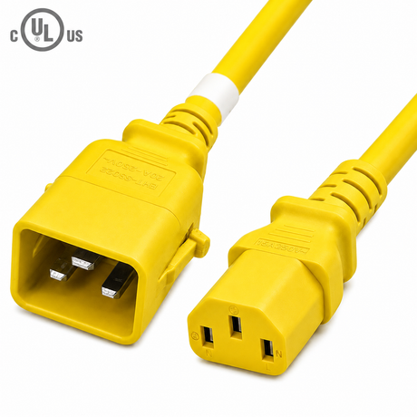 P-Lock Locking IEC320 C20 to IEC320 C13 Power Cord (14AWG 250V/15A)