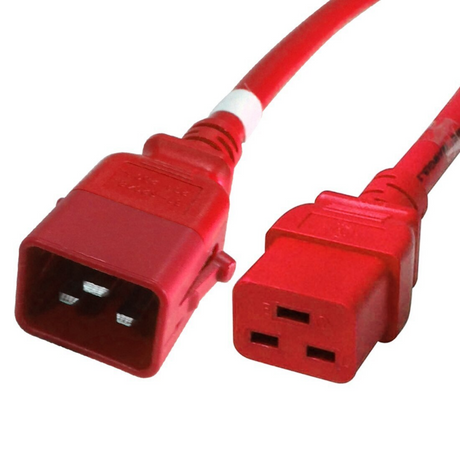 P-Lock Locking IEC320 C20 to IEC320 C19 Power Cord (12AWG 250V/20A)
