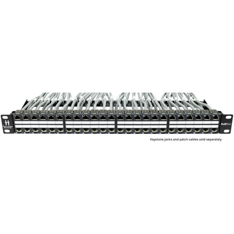 ProFIT Patch 1U 48 Port Keystone Jack Panel (Unloaded)