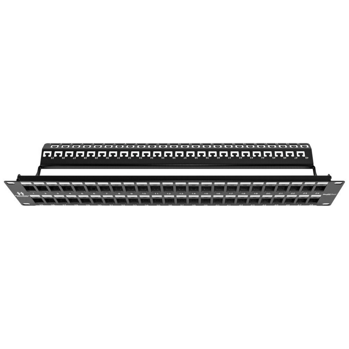 ProFIT Patch 2U 48 Port Keystone Jack Panel (Unloaded)