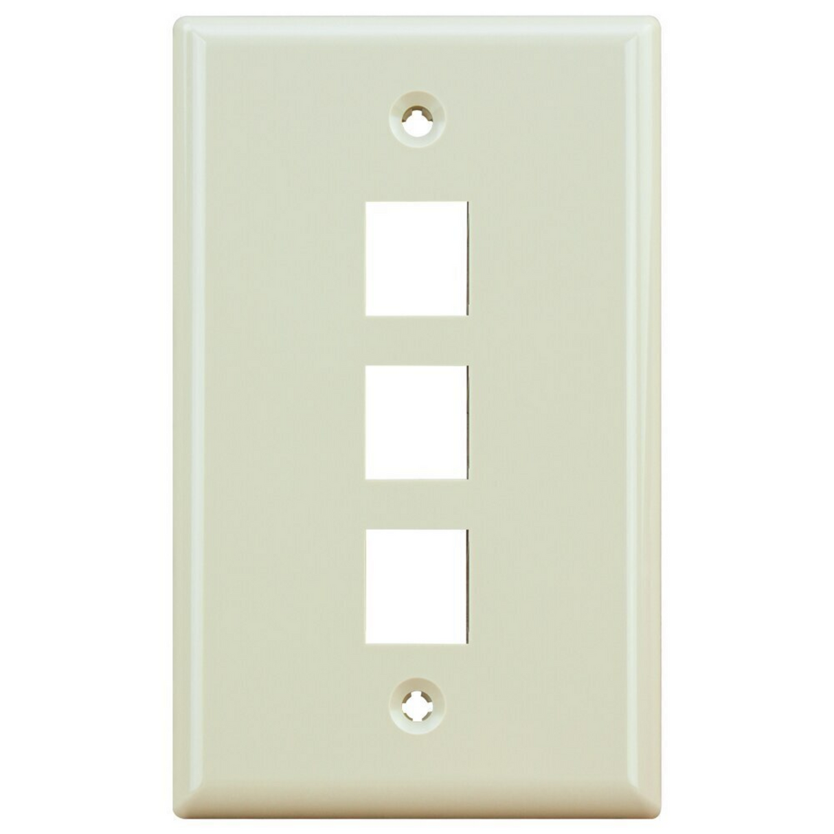 3 Port Wall Plate (Single Gang)