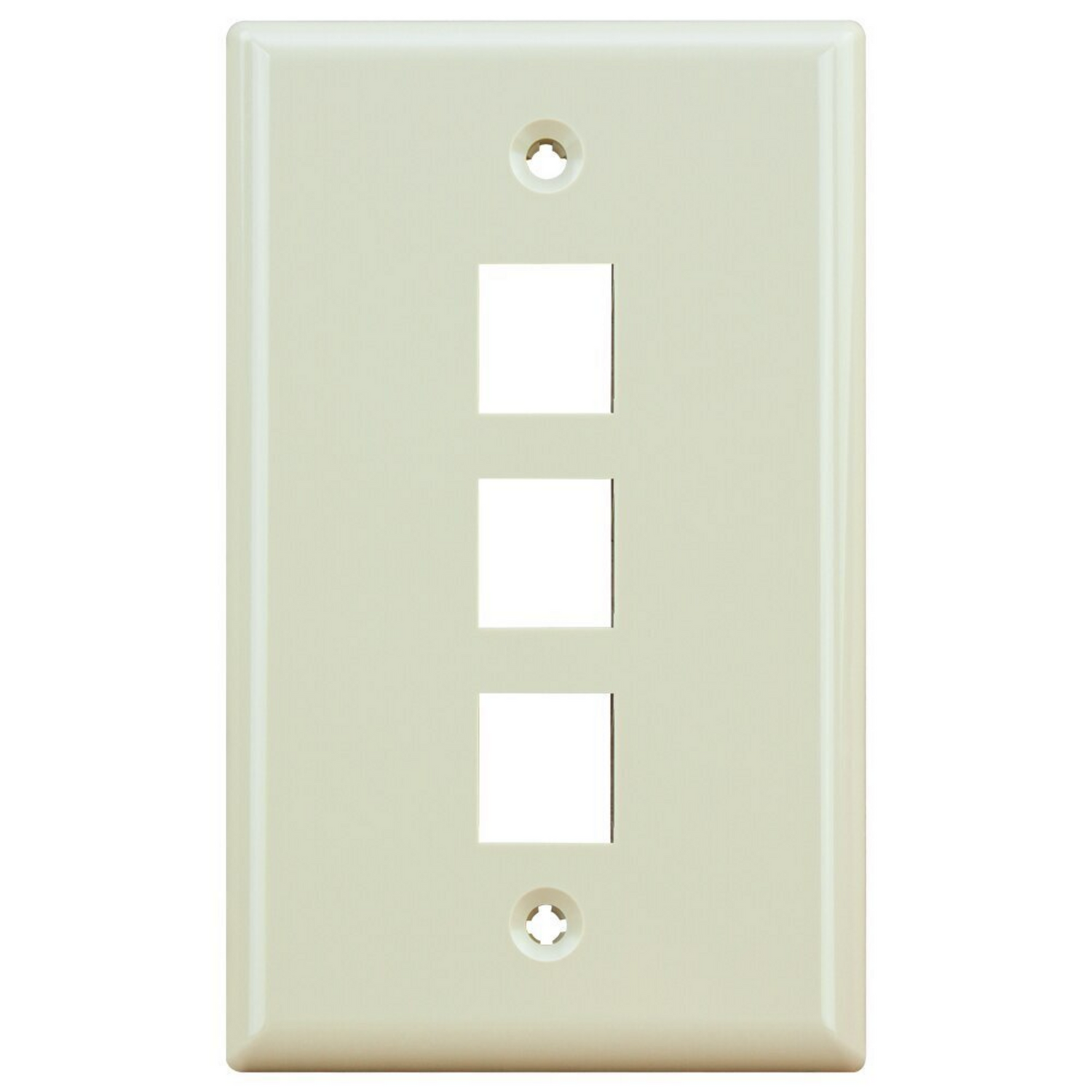 3 Port Wall Plate (Single Gang)