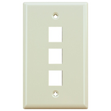 3 Port Wall Plate (Single Gang)