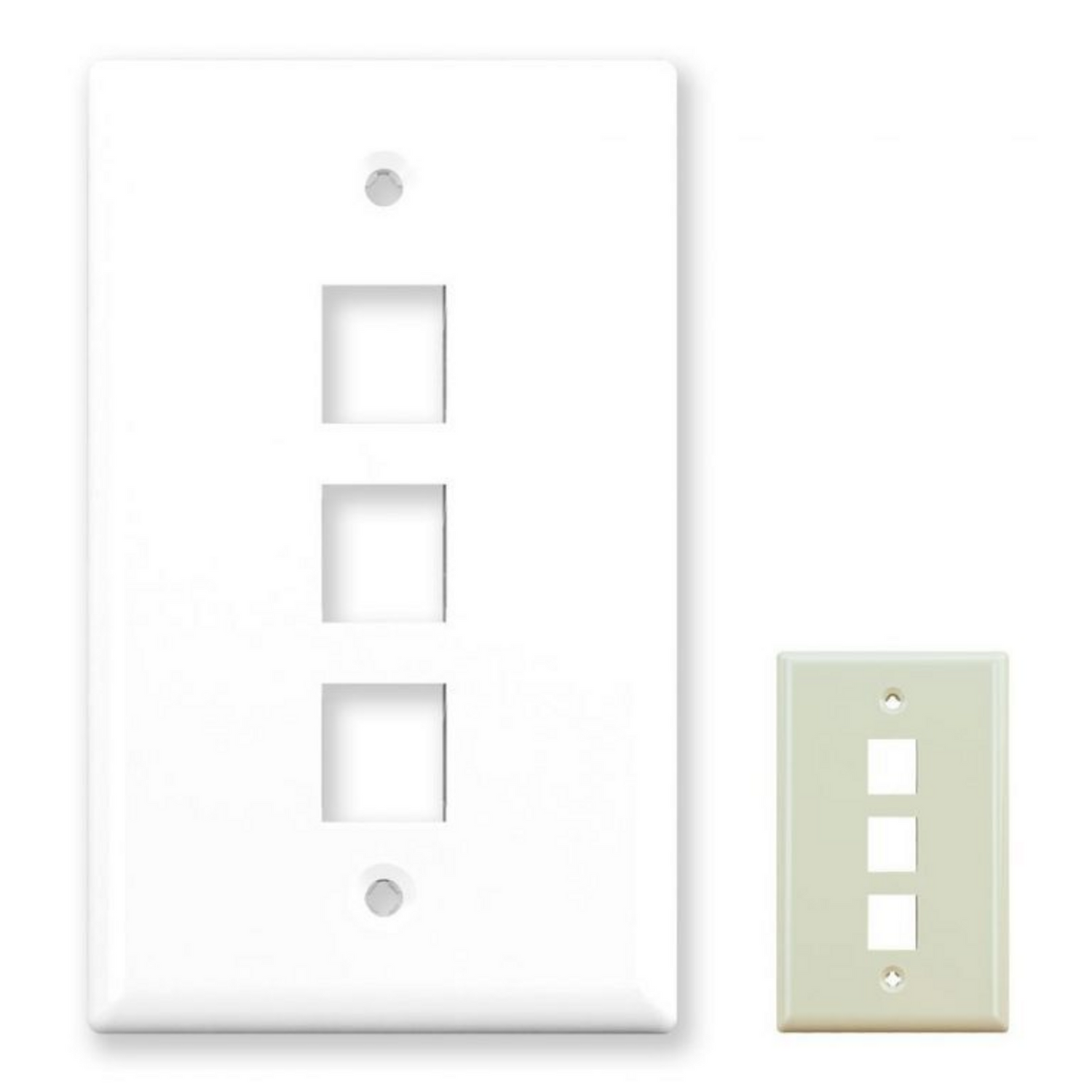 3 Port Wall Plate (Single Gang)