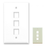3 Port Wall Plate (Single Gang)