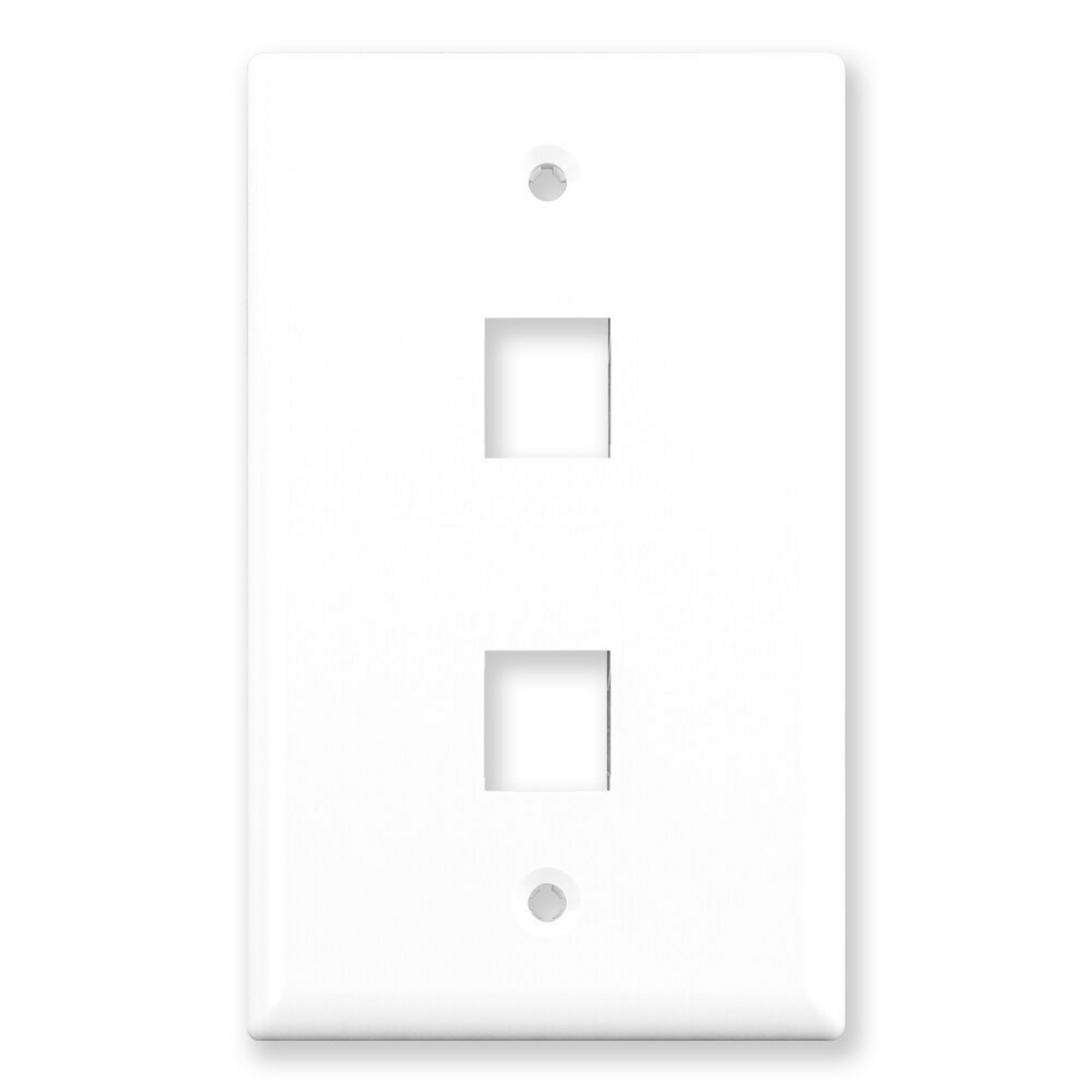 2 Port Wall Plate (Single Gang)
