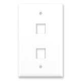 2 Port Wall Plate (Single Gang)