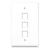 3 Port Wall Plate (Single Gang)