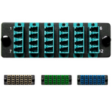 HDA Compatible Fiber Adapter Panel; 6 LC Quad Adapters/Ports